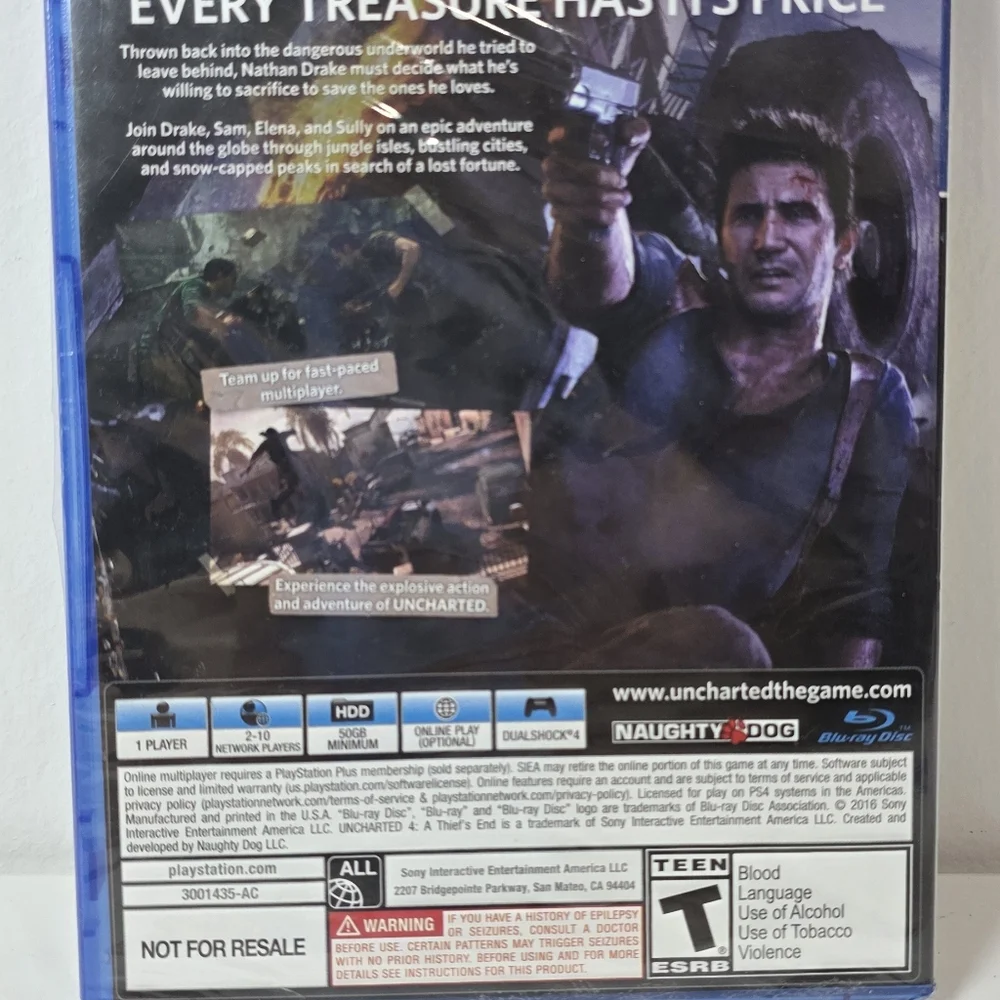 Sony PS4 Uncharted 4: A Thief's End